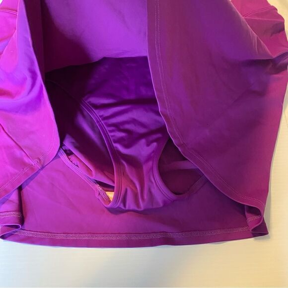 L.L. Bean Women’s Purple fuschia Pink Swimsuit Bathing Suit bottom Skirt 18 - Picture 5 of 9